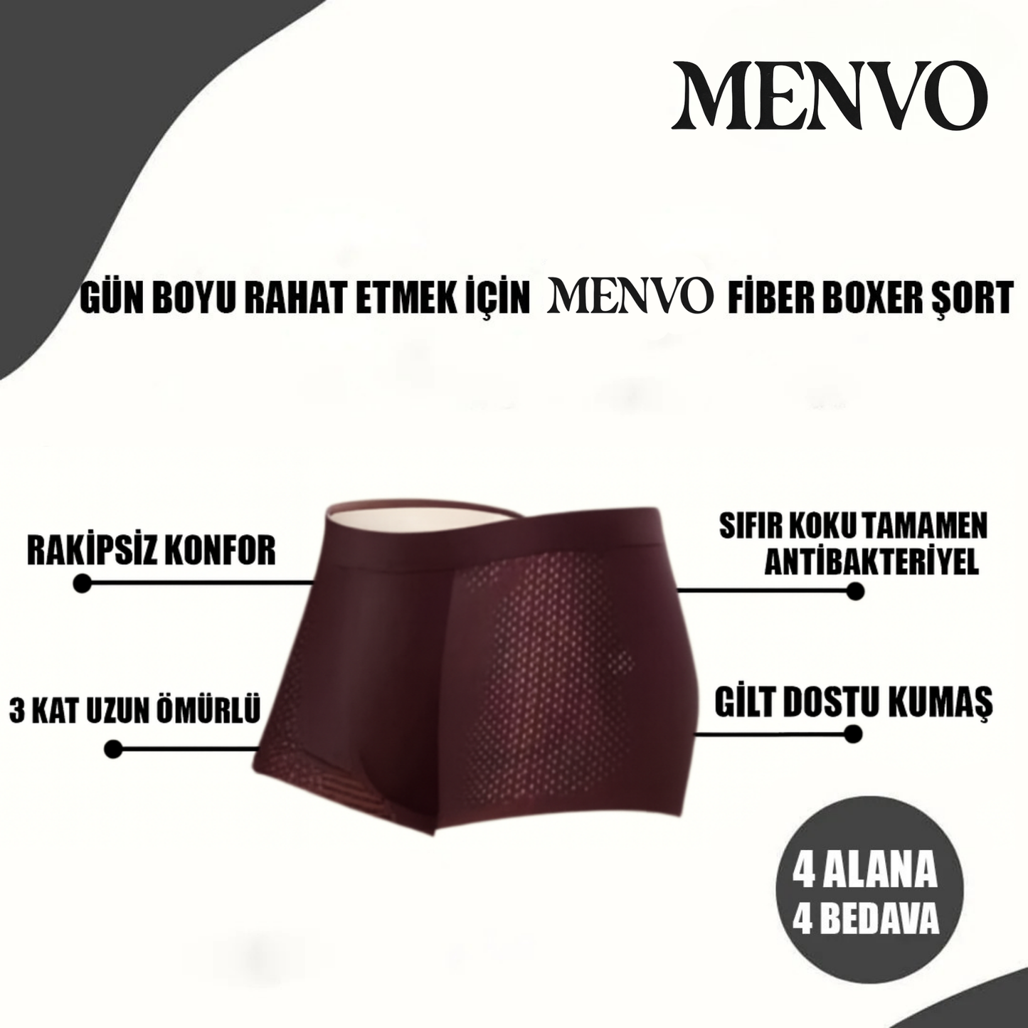 Menvo™  Premium Fiber Boxer Şort