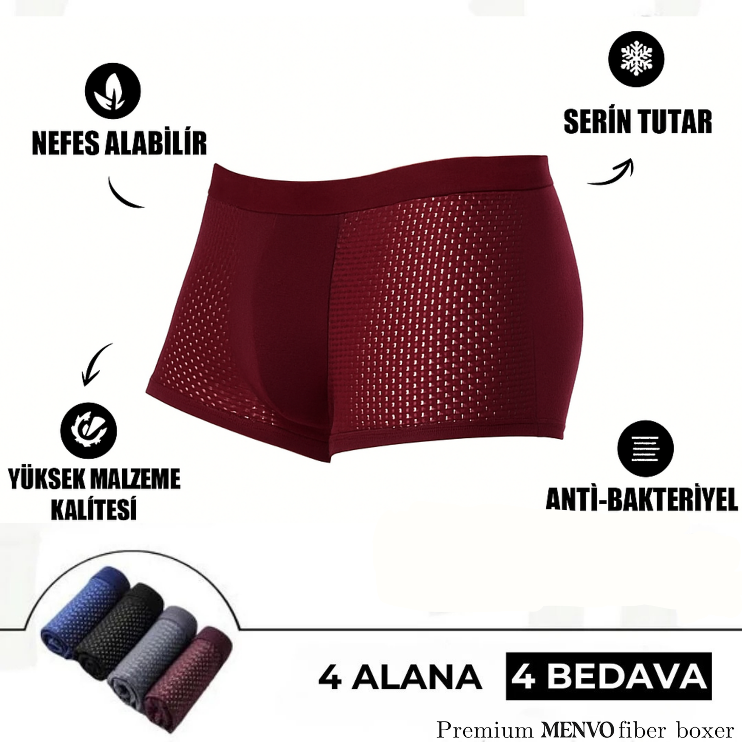 Menvo™  Premium Fiber Boxer Şort
