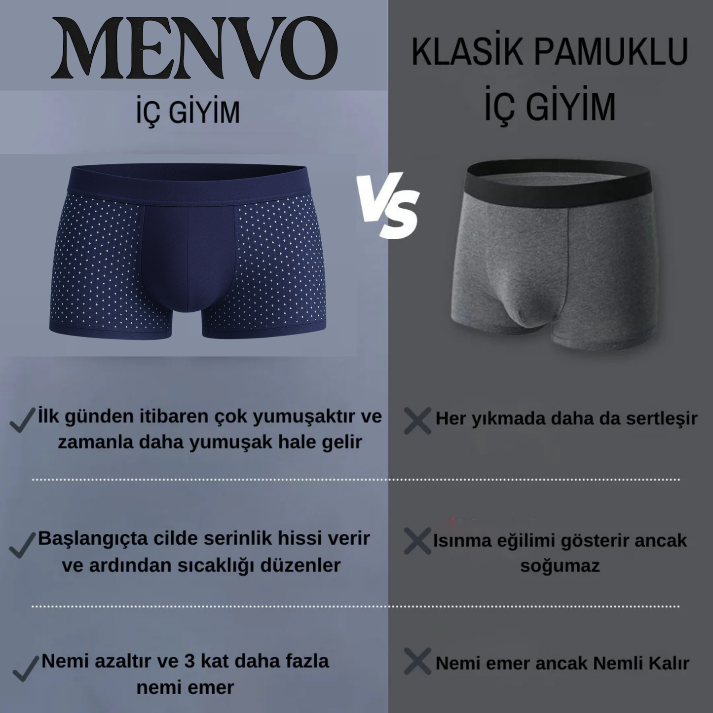 Menvo™  Premium Fiber Boxer Şort